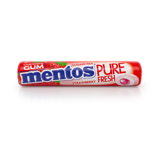 Mentos Pure Fresh Sugar Free Strawberry Flavour Chewing Gum 15.75 g