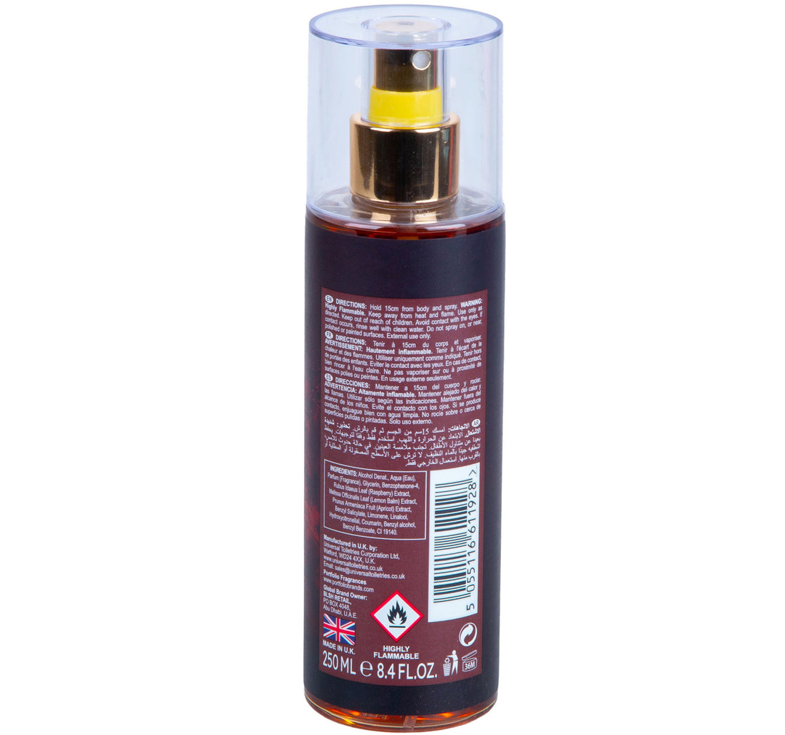 Portfolio Red Temptation Luxury Fragrance Mist For Women 250ml