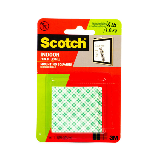 3M Scotch Heavy Duty Mounting Squares 16Pcs