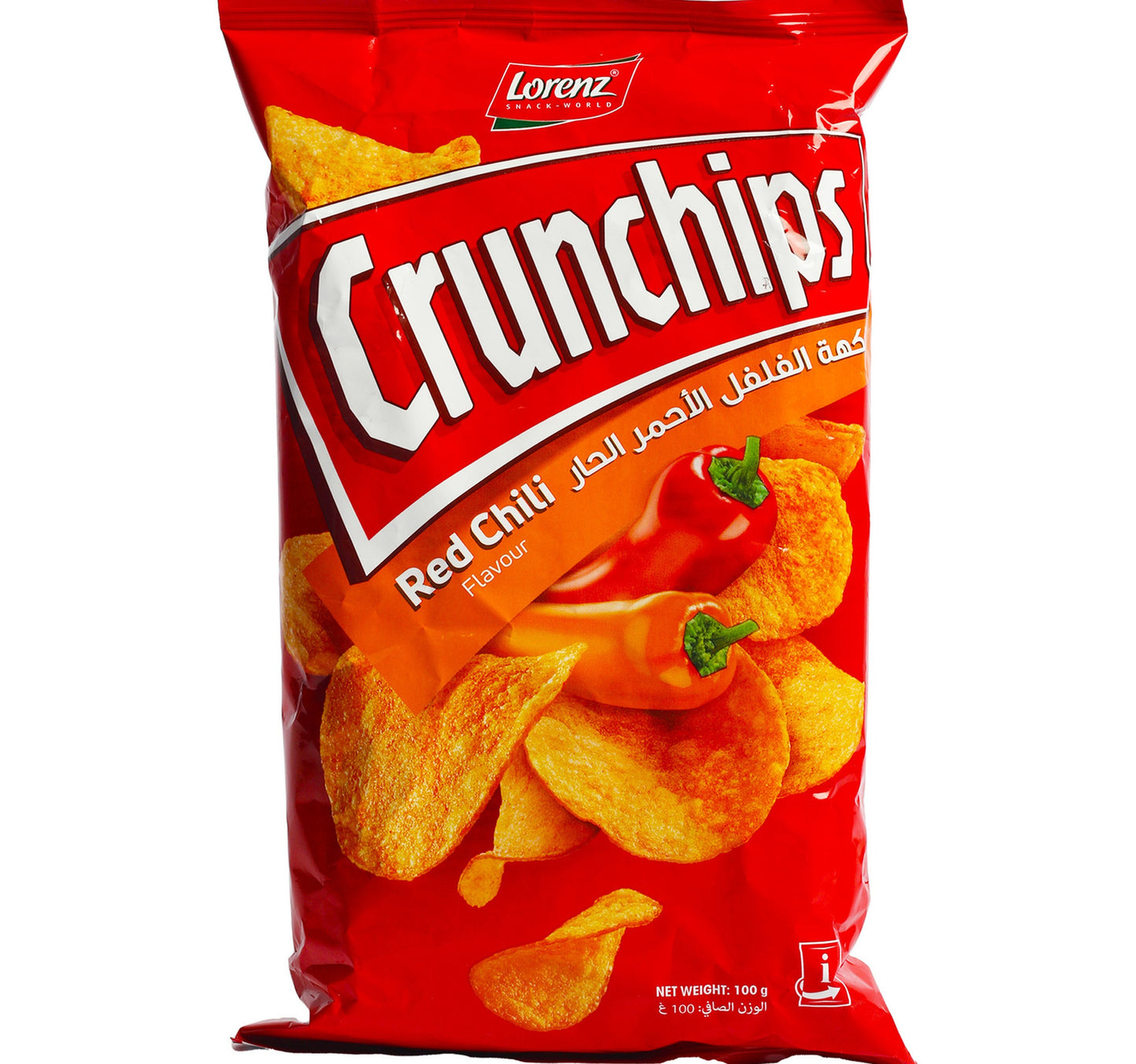 رقائق لورنز المقرمشة بنكهة الفلفل الأحمر الحار 100 غرام