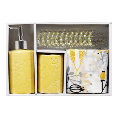 Maple Leaf Home 4 pc Bath Set, Assorted