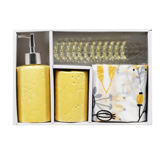 Maple Leaf Home 4 pc Bath Set, Assorted