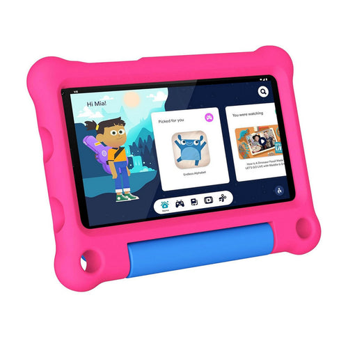جهاز G-Tab Kids Tab T7 بشاشة 7.0 بوصة، وذاكرة وصول عشوائي (RAM) سعة 4 جيجابايت، وذاكرة تخزين 64 جيجابايت، وواي فاي، باللون الوردي