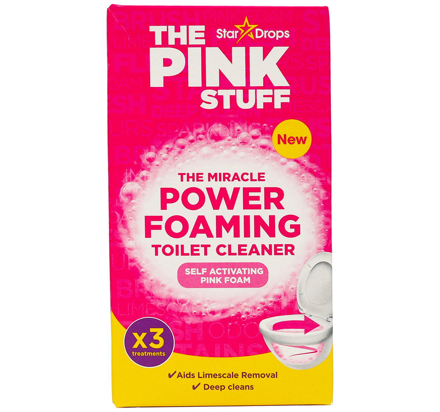 منظف ​​المرحاض الرغوي ستاردروبس بينك ستاف ميراكل باور، 300 غرام