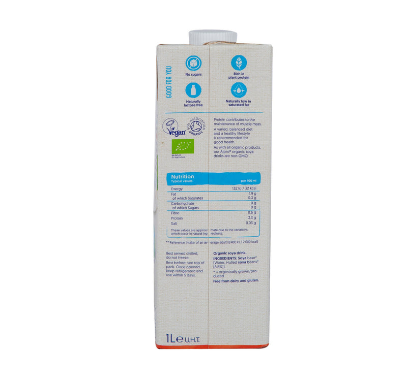 Alpro Organic Soya Milk 1 Litre