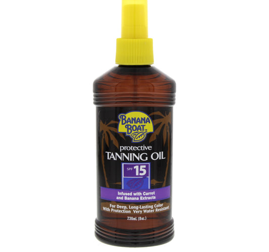 زيت تسمير البشرة الواقي من بانانا بوت بعامل حماية من الشمس 15، 236 مل