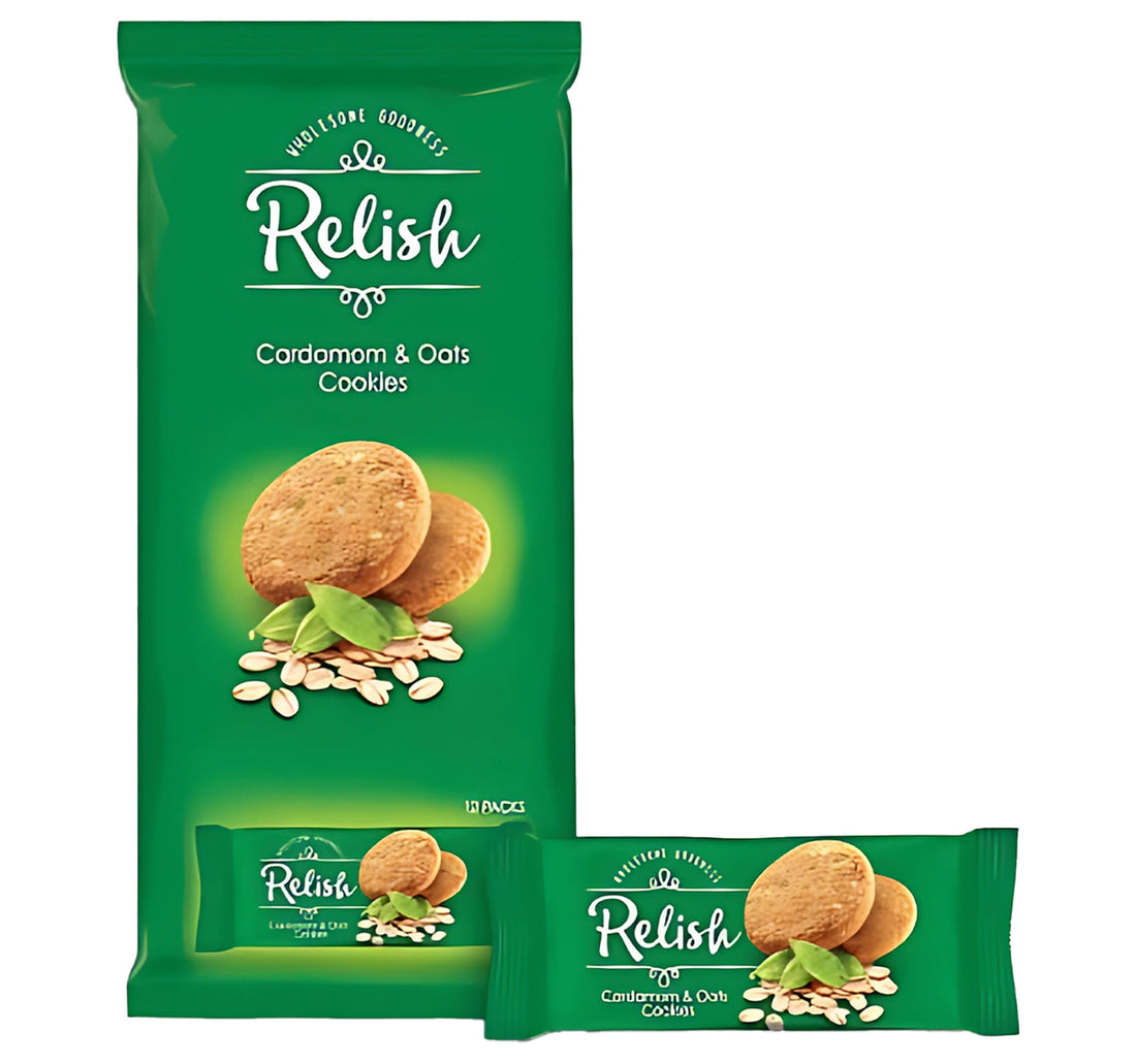 Relish Cardamom & Oats Cookies 12 x 42 g