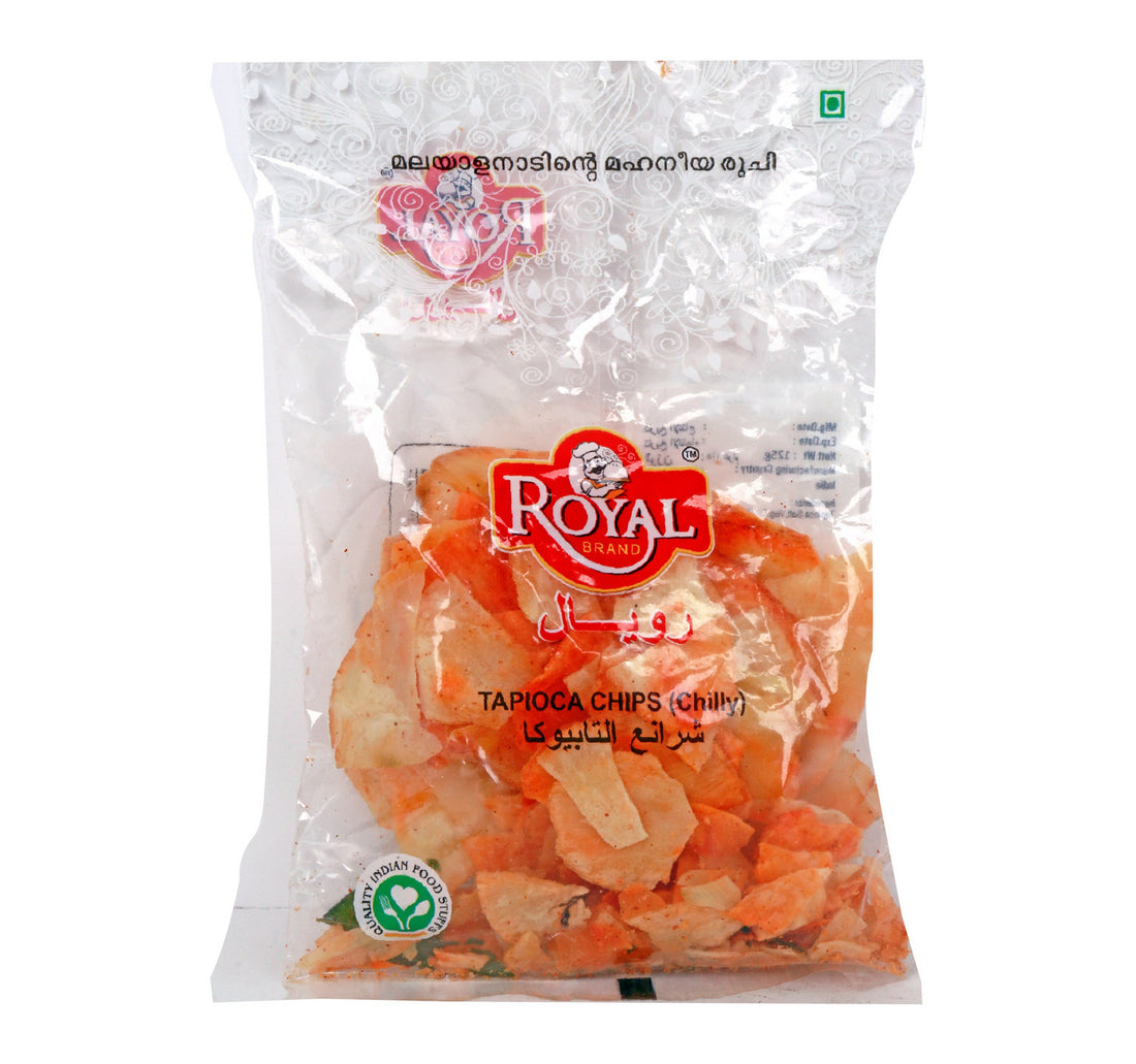 رقائق التابيوكا الملكية (فلفل حار) 125 جرام