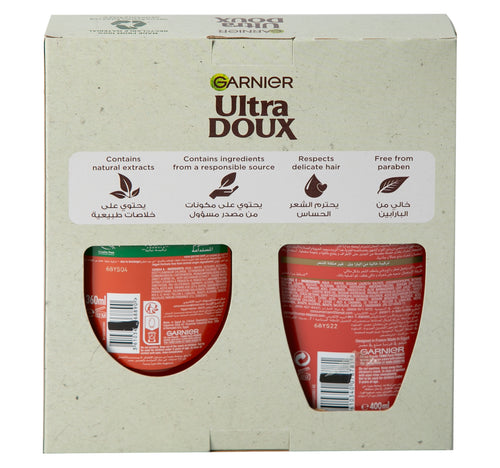 Garnier Ultra Doux Hammam Zeit Shampoo 400 ml + Conditioner 360 ml