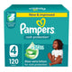 Pampers Diaper Rash Protection Aloe Vera Lotion, Size 4, 9-14 kg, 120 pcs