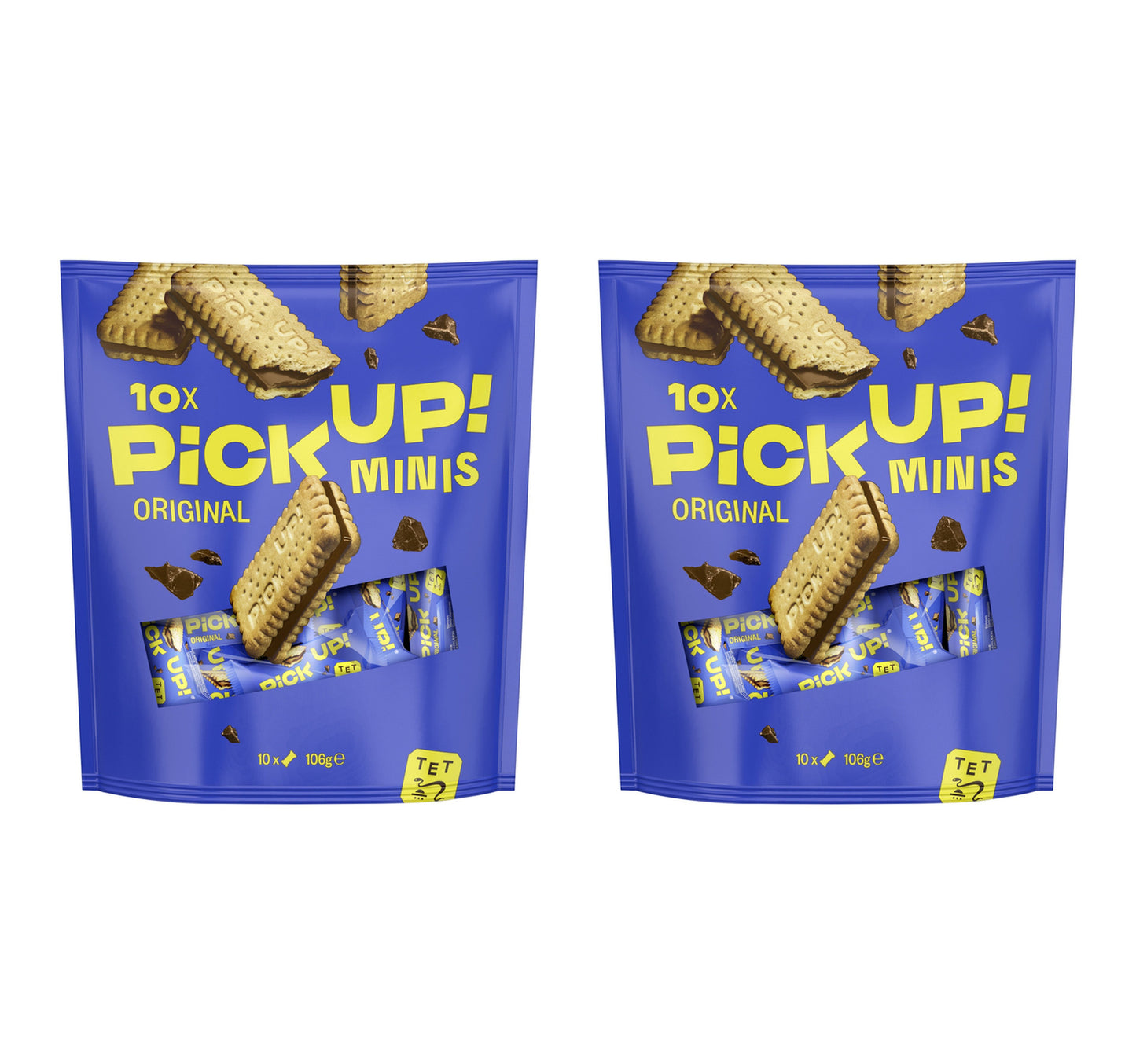 بسكويت الشوكولاتة بيك أب مينيز من باهلسن - عبوة اقتصادية، 2 × 106 جم