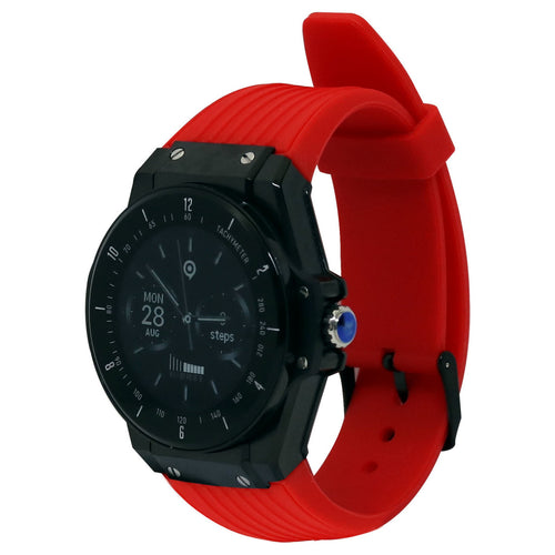 Ikon Men Smartwatch, 1.09 inch Display, Red, IK-WM-08