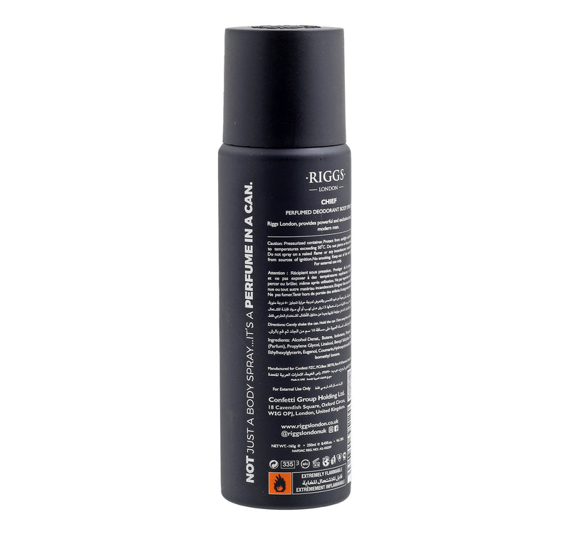 Riggs London Chief Deodorant Body Spray 250 ml