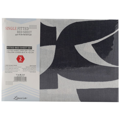 Laura Fitted Sheet 100 x 200cm Assorted Colors