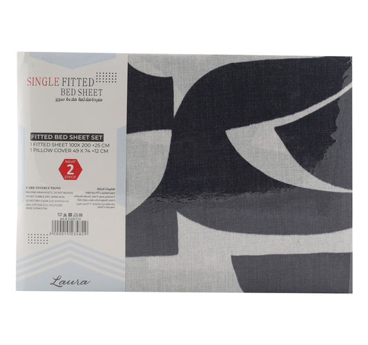 Laura Fitted Sheet 100 x 200cm Assorted Colors