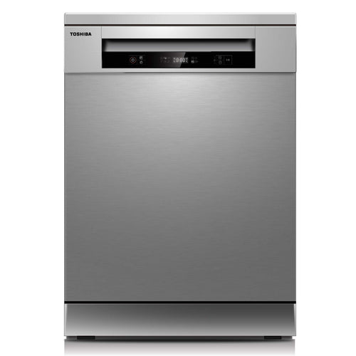 Toshiba Dishwasher, 6 Programs, 14 Place Setting, Silver, DW14F1(S)