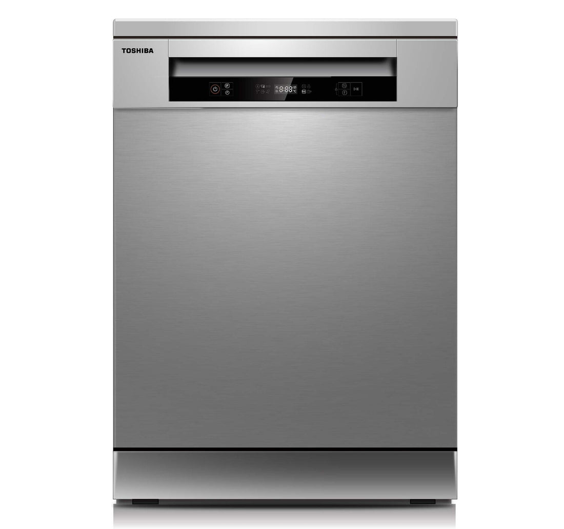 Toshiba Dishwasher, 6 Programs, 14 Place Setting, Silver, DW14F1(S)
