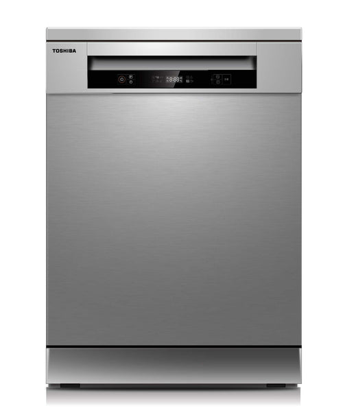 Toshiba Dishwasher, 6 Programs, 14 Place Setting, Silver, DW14F1(S)