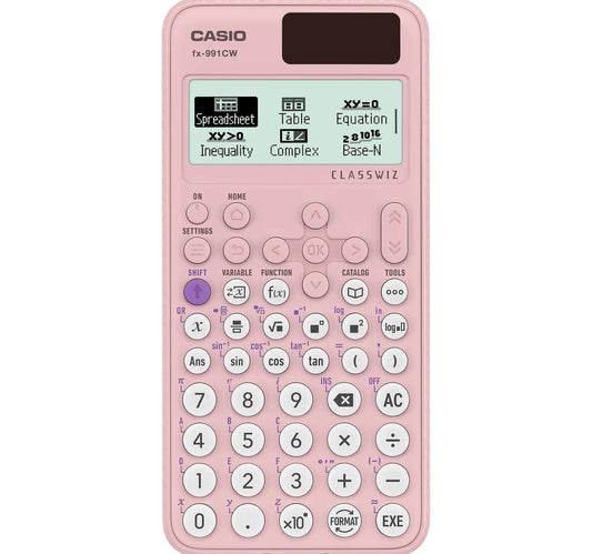 Casio Standard 10+2 Digit Scientific Calculator, Pink, fx-991CW-PK