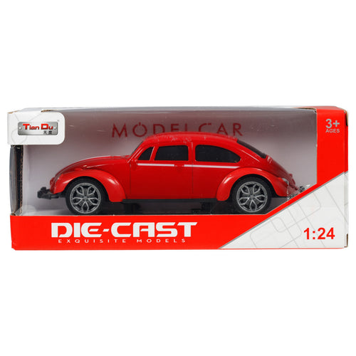 Skid Fusion 1:24 Scale Beetle Classic Die-Cast Car, D2403-1
