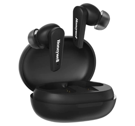 Honeywell Trueno U5000 True Wireless Active Noise Cancelling Earbuds, Black