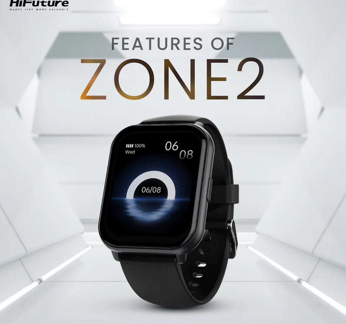 HiFuture Future Zone 2 Smartwatch, Black