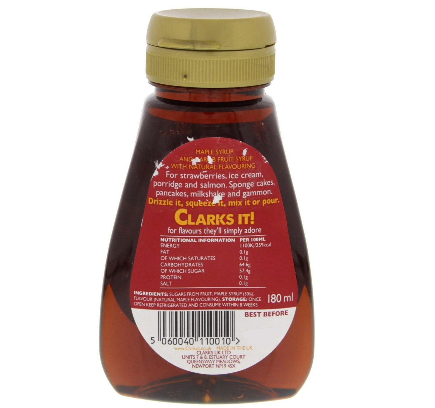Clarks Maple Syrup Original 180 ml