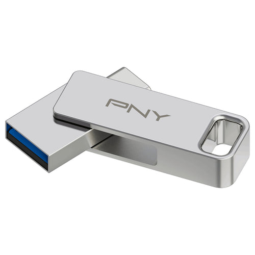 PNY Duo Link USB 3.2 Type-C Dual Flash Drive, 64 GB