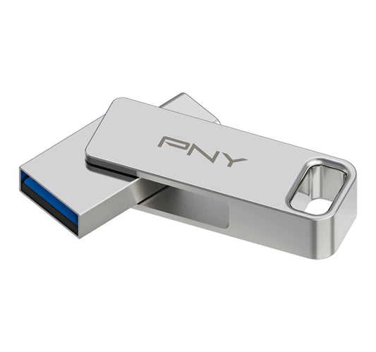 PNY Duo Link USB 3.2 Type-C Dual Flash Drive, 64 GB