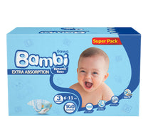 Sanita Bambi Baby Diaper Size 3 Medium 6-11 kg 140pcs
