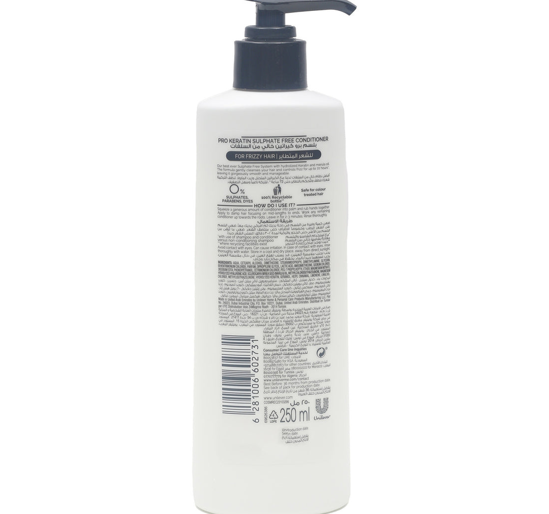 TRESemme Pro Keratin Sulphate Free Conditioner 250 ml