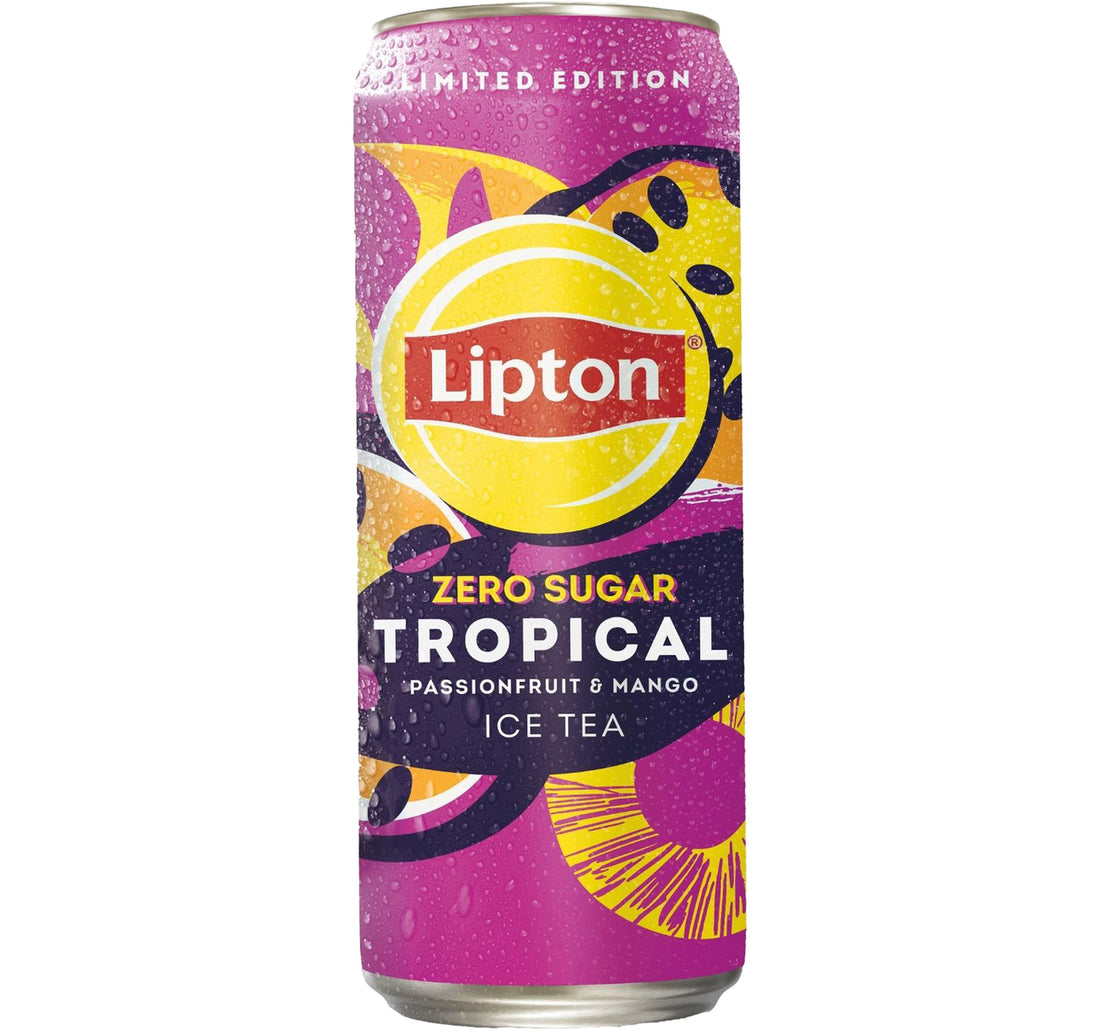 Lipton Zero Sugar Tropical Passionfruit & Mango Ice Tea 6 x 320 ml