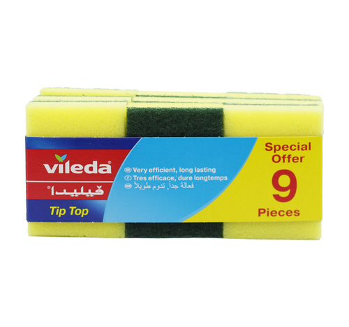 Vileda Sponge Tip Top 9 pcs