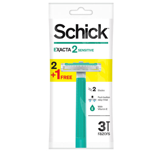 Schick Exacta 2 Sensitive Razor Value Pack 3 pcs