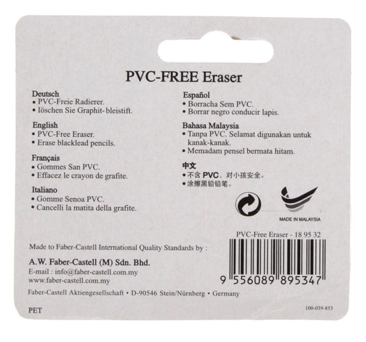 Faber-Castell - Eraser PVC-Free 3 Pieces