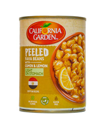 فول مدمس مصري مقشر من حدائق كاليفورنيا مع الكمون والليمون 400 غرام