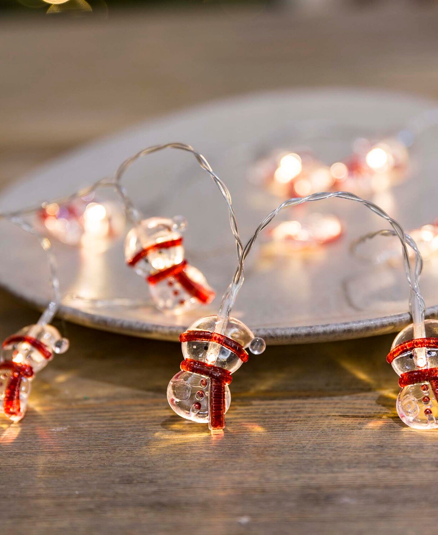 Party Fusion Battery Operated Snow Man LED Light 10's A200086