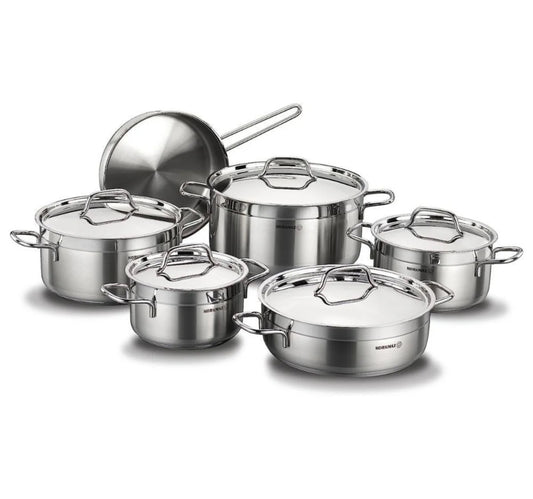 Korkmaz Alfa Plus Cookware Set, 11 pcs, Silver, A1610