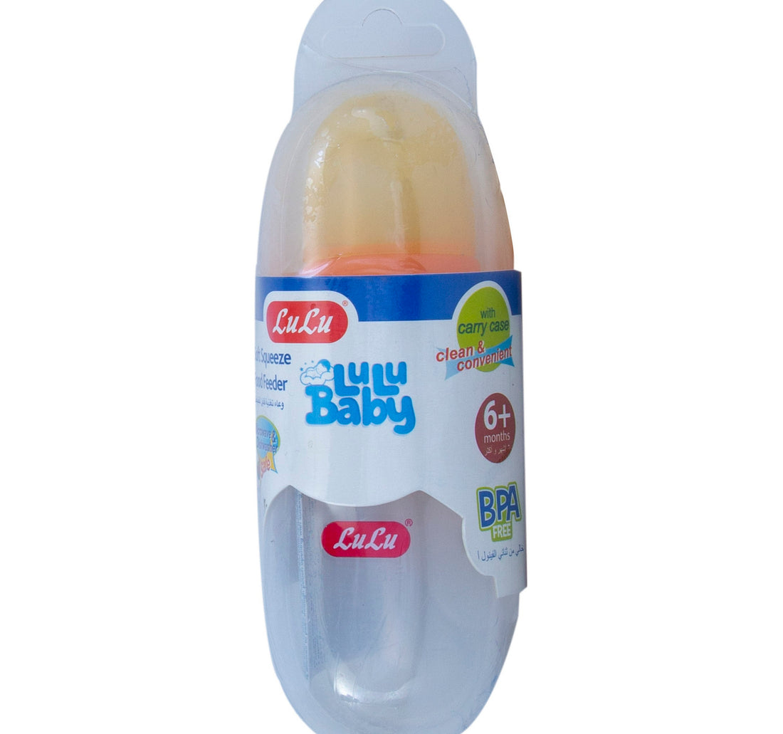LuLu Soft Squeeze Food Feeder with Case 1 pc