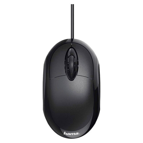 ماوس هاما MC100-182600 USB بصري أسود بثلاثة أزرار بدقة 1000 نقطة في البوصة