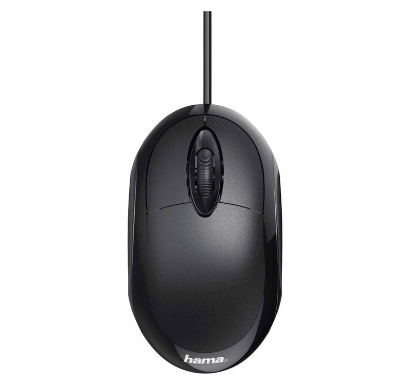 Hama MC100-182600 Mouse USB Optical Black 3 Buttons 1000 dpi