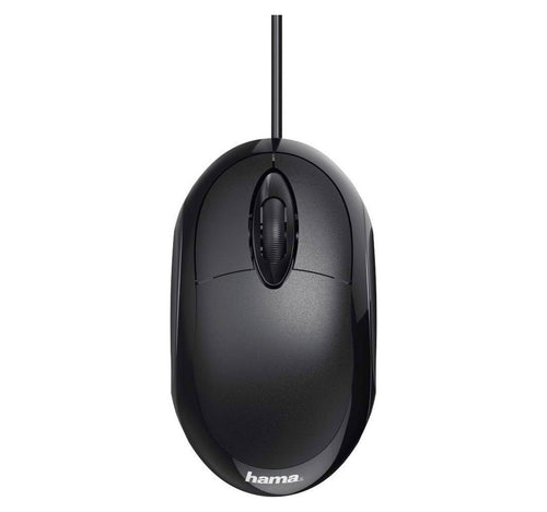 Hama MC100-182600 Mouse USB Optical Black 3 Buttons 1000 dpi