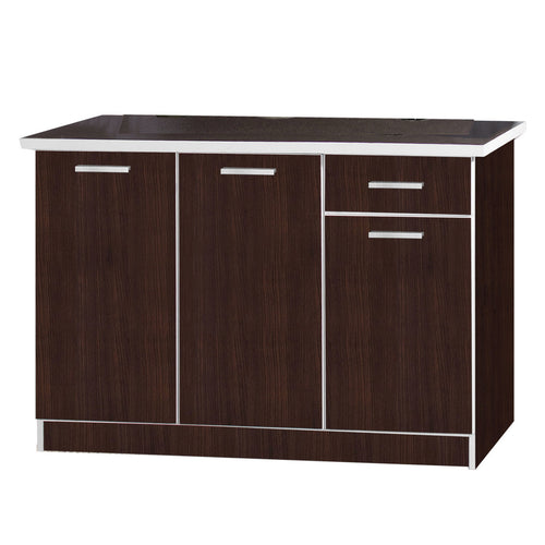 Kitchen Cabinet 4 Door + 1 Drawer, Wenge, K402