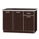 Kitchen Cabinet 4 Door + 1 Drawer, Wenge, K402