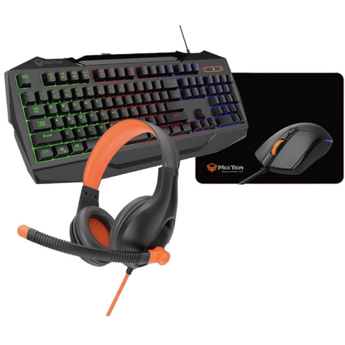 Meetion 4 In 1 Combo Headphone + Keyboard + Mouse + Mouse Pad