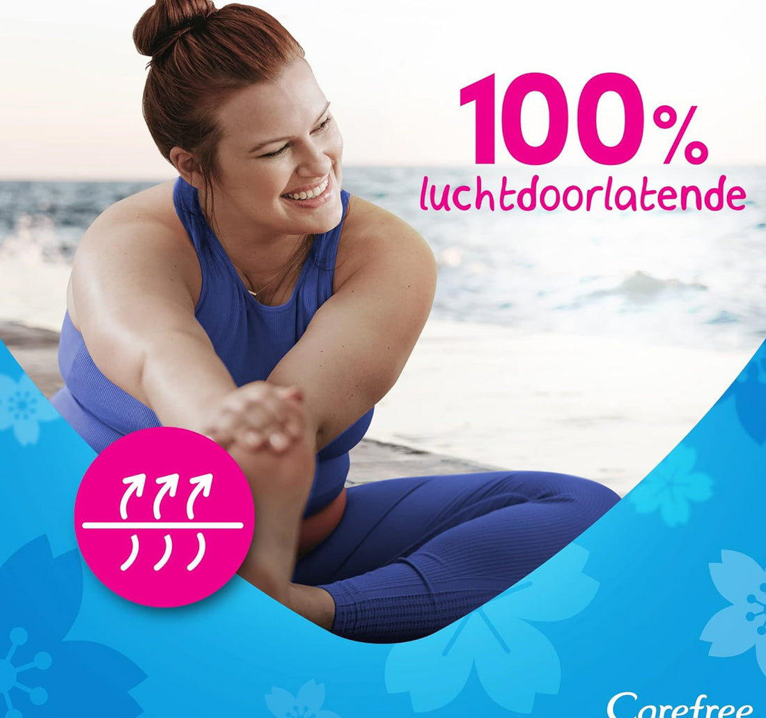 Carefree Panty Liners Cotton Unscented 56 pcs