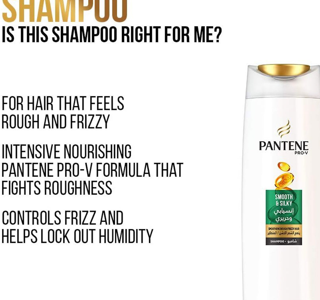 Pantene Pro-V Smooth & Silky Shampoo Value Pack 2 x 375 ml