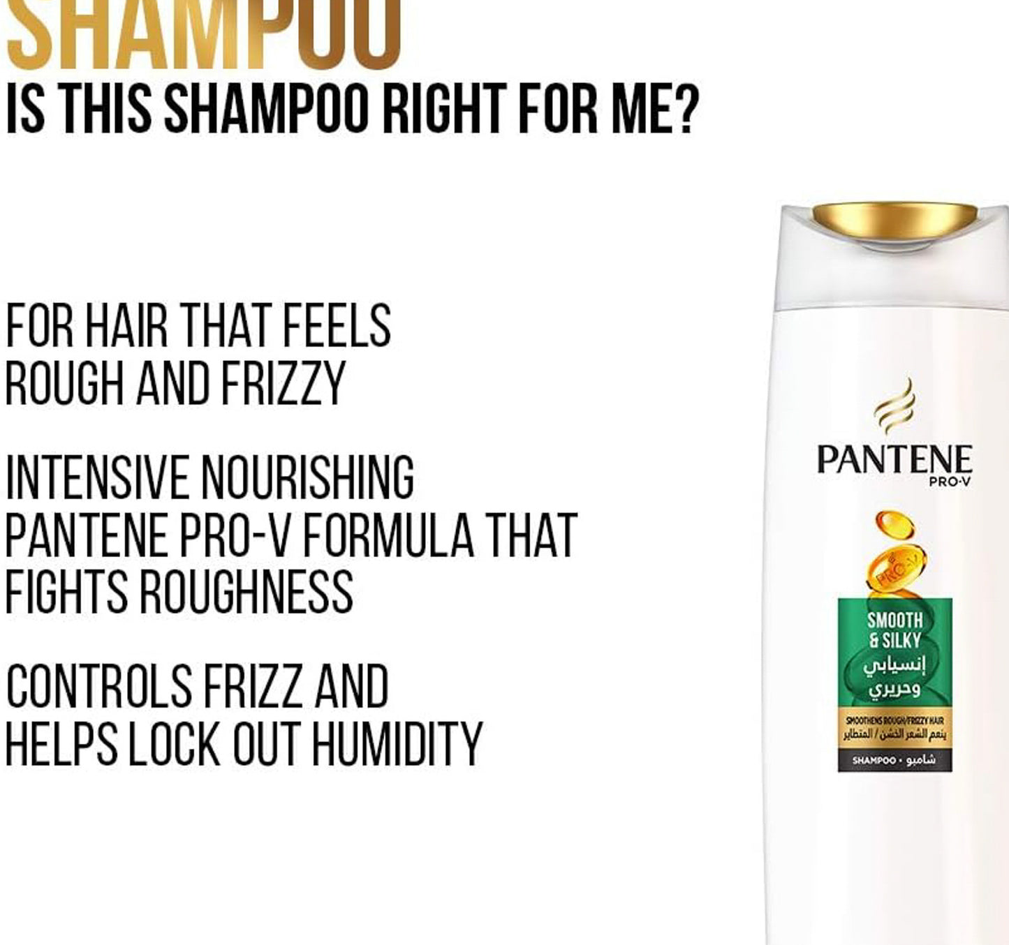 Pantene Pro-V Smooth & Silky Shampoo Value Pack 2 x 375 ml