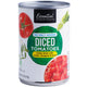Essential Everyday No Salt Added Diced Tomatoes with Garlic, Oregano & Basil 411 g