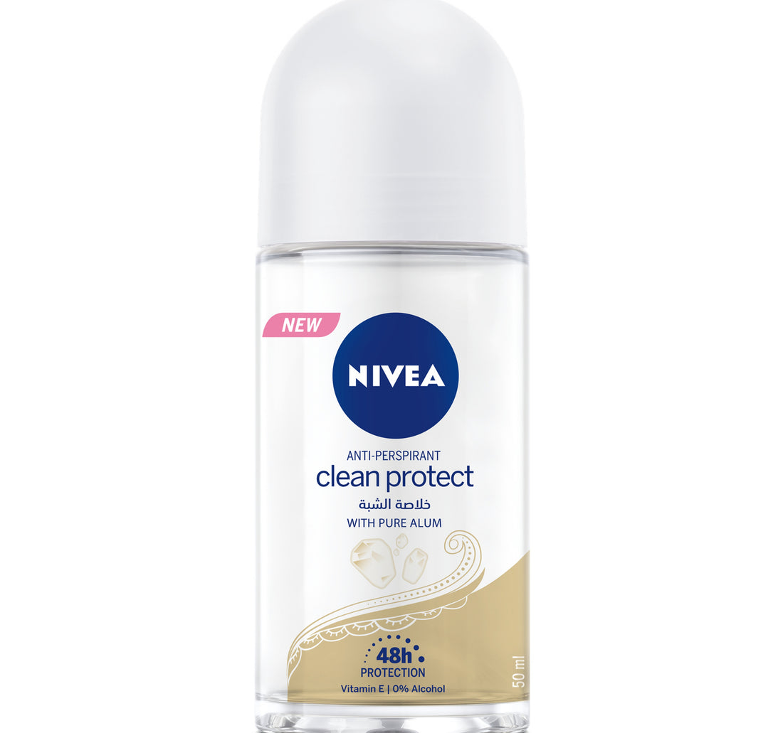 Nivea Clean Protect with Pure Alum Antiperspirant for Women Roll-on 50 ml